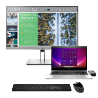 HP EliteBook 840 G6,  i5-8365U + HP EliteDisplay E243i + Docking station + HP wireless set